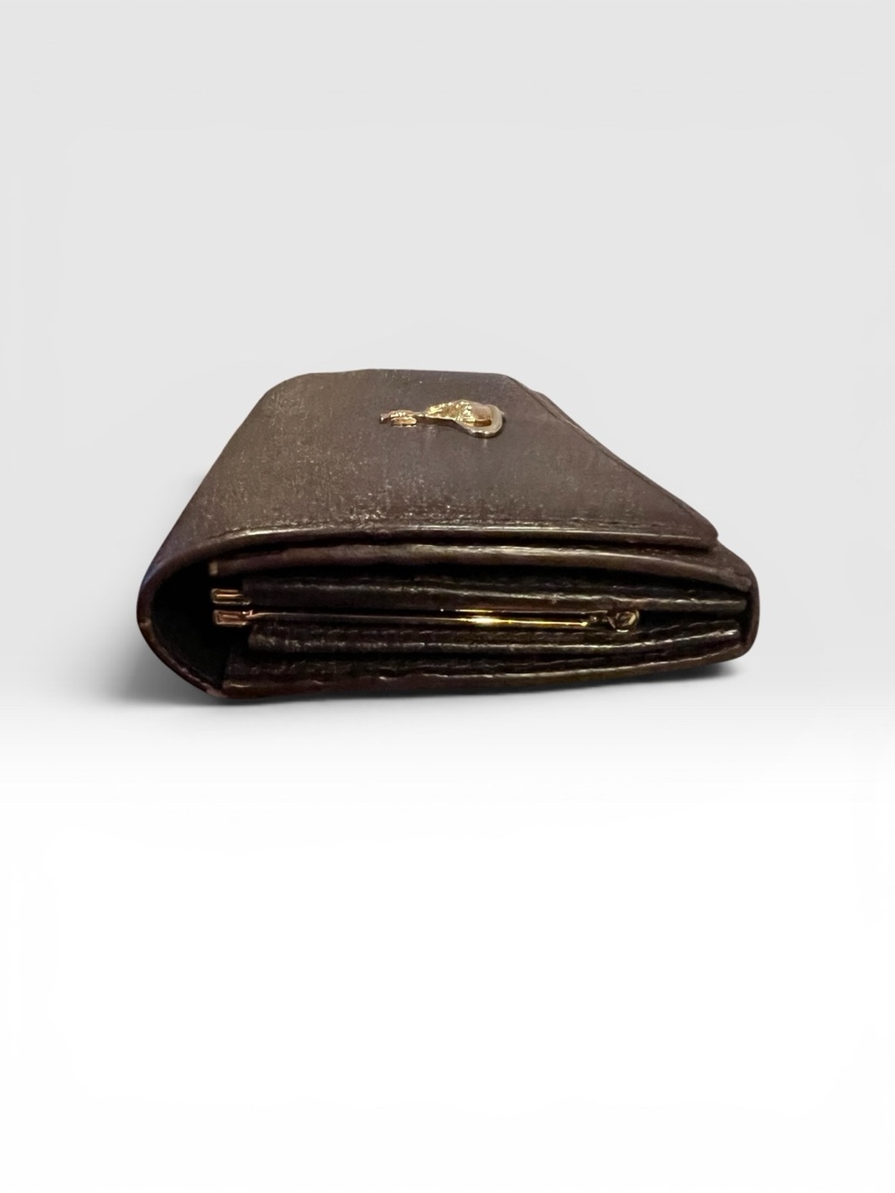 Vivienne Westwood Black Leather Wallet Gold Orb Logo - Picture 4 of 7